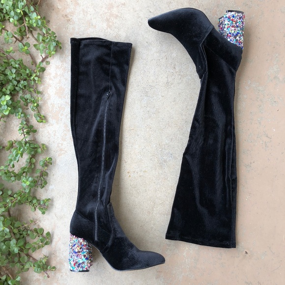 betsey johnson over the knee boots